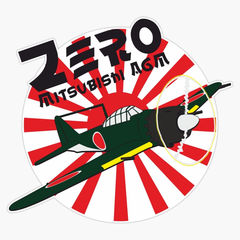 Amazon.com: LAD Studio Japanese Mitsubishi A6M Zero Fighter Jet